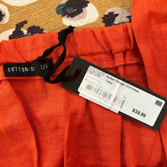 Cotton -on - Large - Orange Dress - Picture 4 of 5